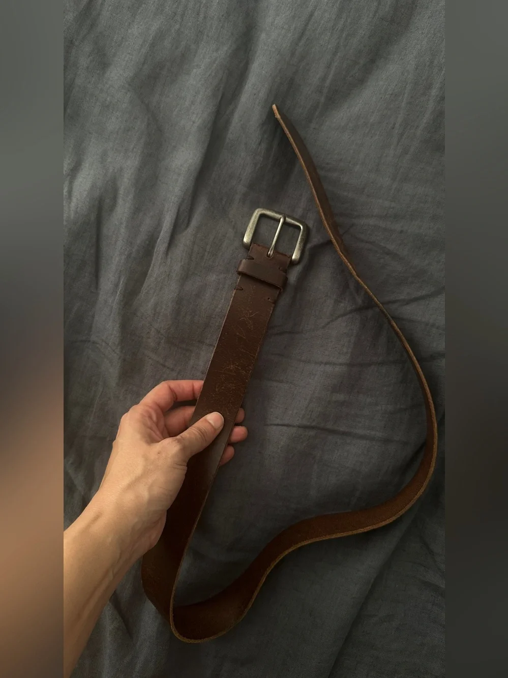 Gorgeous brown leather belt